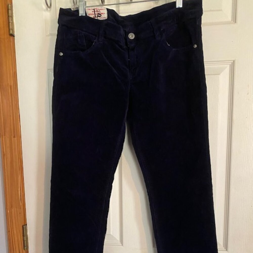 Women's Stretch Skinney Baby Cord Jeans Navy Size 13